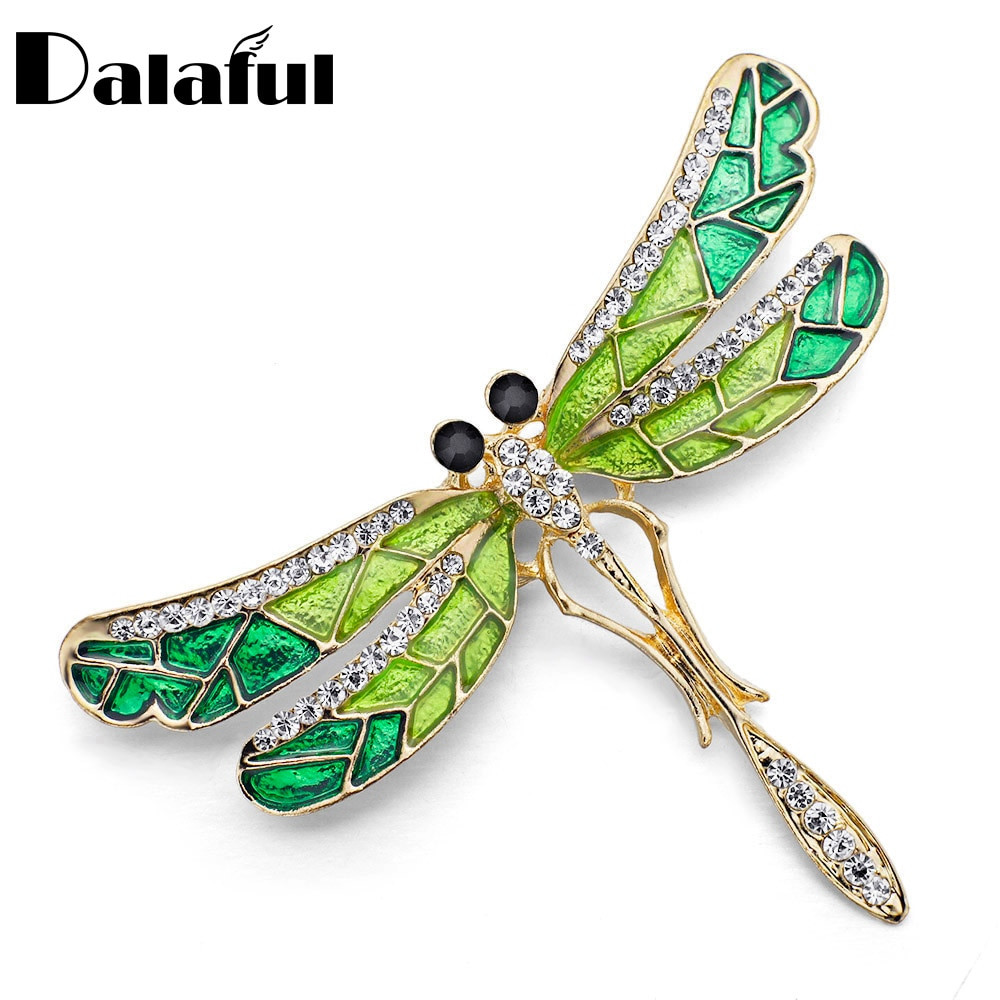 Brooches Cute
 Unique Cute Dragonfly Brooch Pin Enamel Crystal Lovely