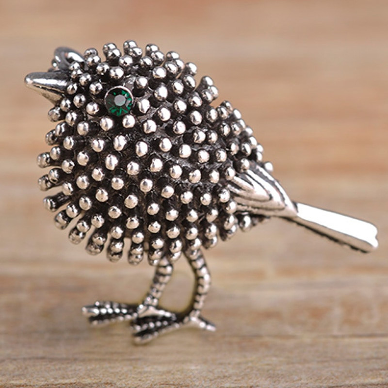 Brooches Cute
 Women Cute Birds Brooches Antique Silver color Vintage