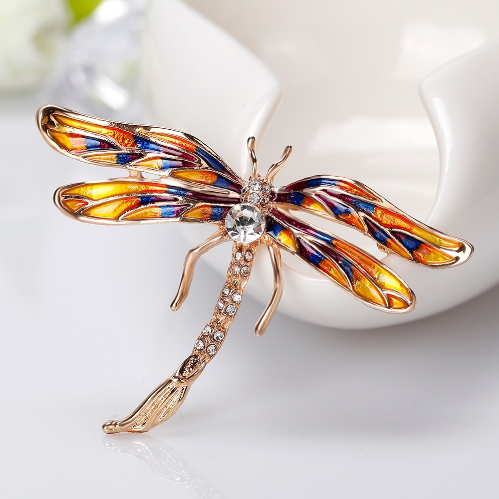 Brooches Dress
 2018 Rhinestone Pins and Brooches For Women Enamel Pin