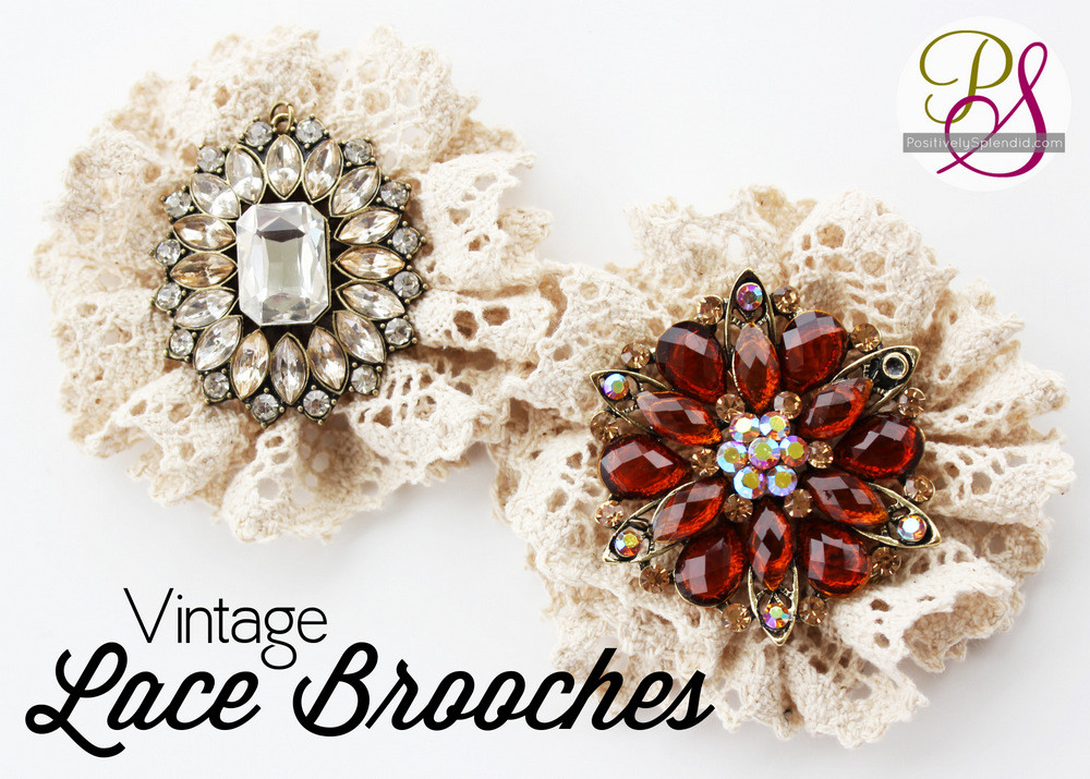 Brooches Ideas
 Vintage Lace Brooches Positively Splendid Crafts