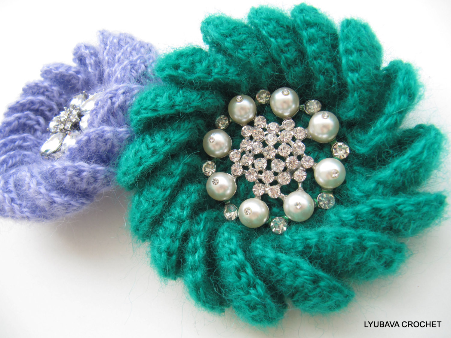 Brooches Pattern
 Crochet PATTERN Crochet Brooch Pattern Mohair Flower Brooch