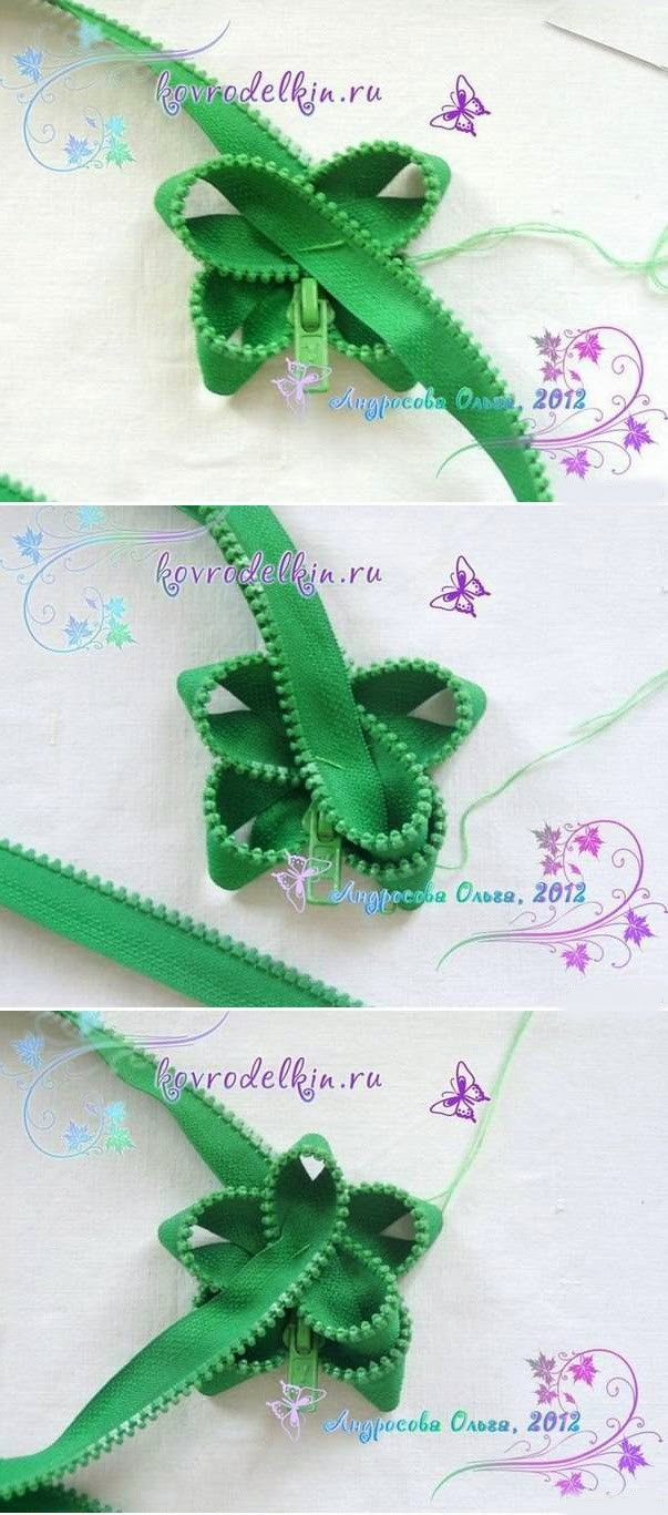 Brooches Simple
 Popular DIY Crafts Blog How to Make Simple Zipper Flower