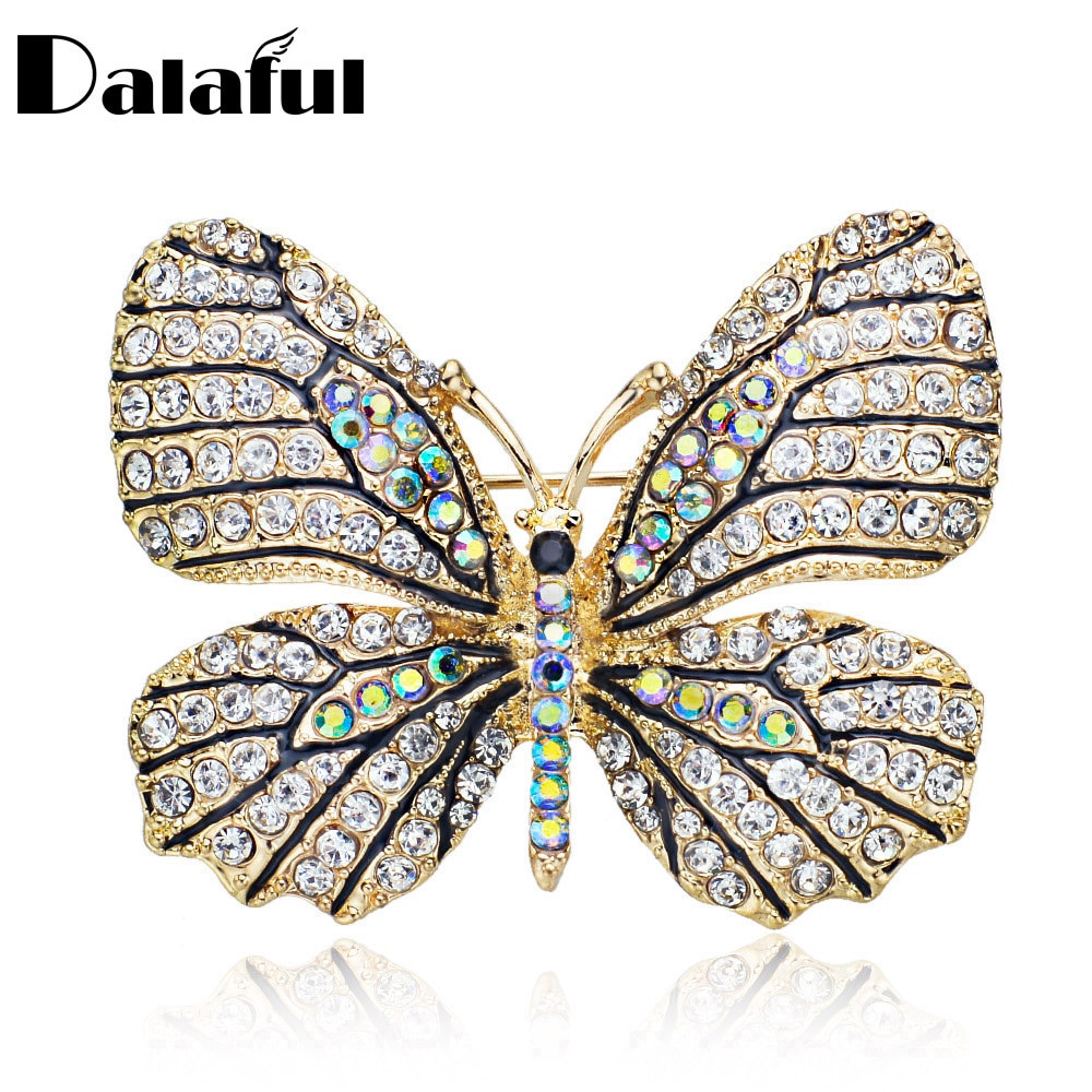 Brooches Women
 High Quality Butterfly Brooch Pin Crystal Rhinestone