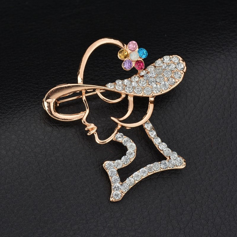 Brooches Women
 Fashion Gold Color Vintage Brooch Pins Female Brand