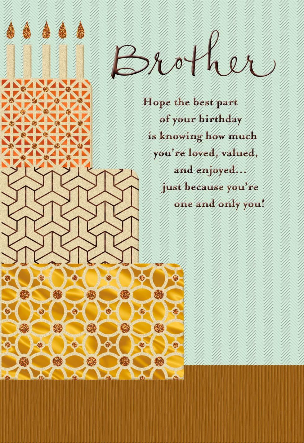 Brother Birthday Cards
 You re a Blessing Religious Birthday Card for Brother