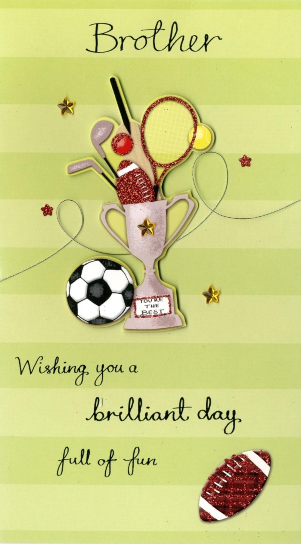 Brother Birthday Cards
 Brilliant Brother Birthday Greeting Card