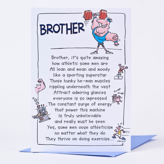 Brother Birthday Cards
 Birthday Card Brother Athletic