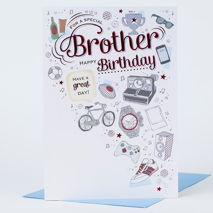 Brother Birthday Cards
 Birthday Card Brother