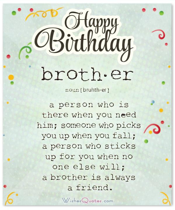 Brother Birthday Quotes From Sister
 100 Heartfelt Brother s Birthday Wishes and Cards