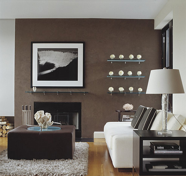 Brown Accent Walls Living Room
 5 Easy Living Room Makeover Ideas