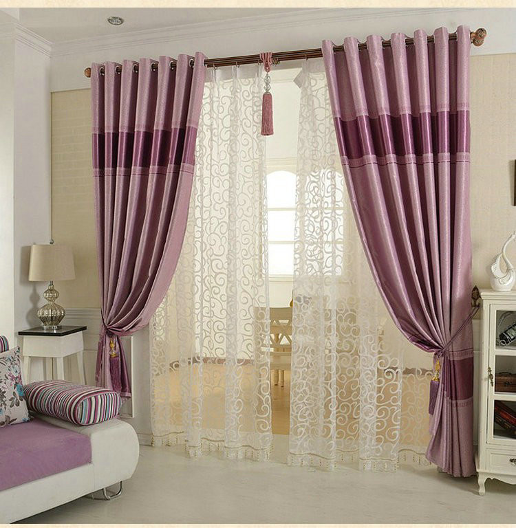 Brown Curtains For Living Room
 Blackout Luxury Pattern Curtains For Living Room Bedroom