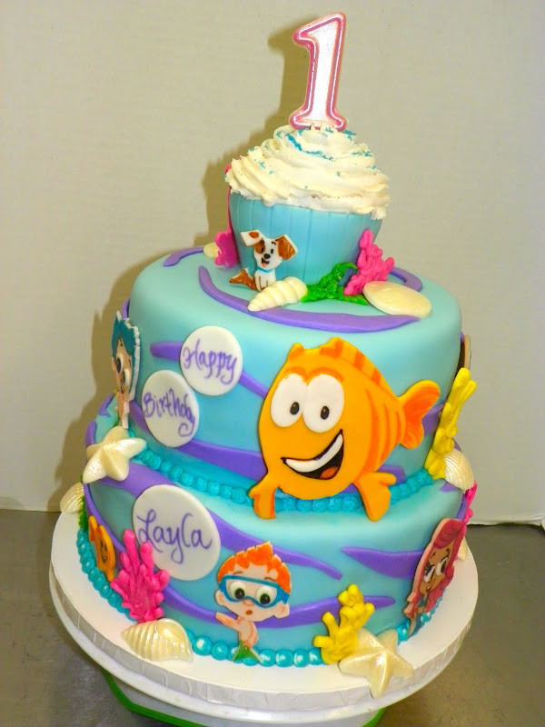 Bubble Guppies Birthday Cake
 Plumeria Cake Studio Bubble Guppies First Birthday Cake