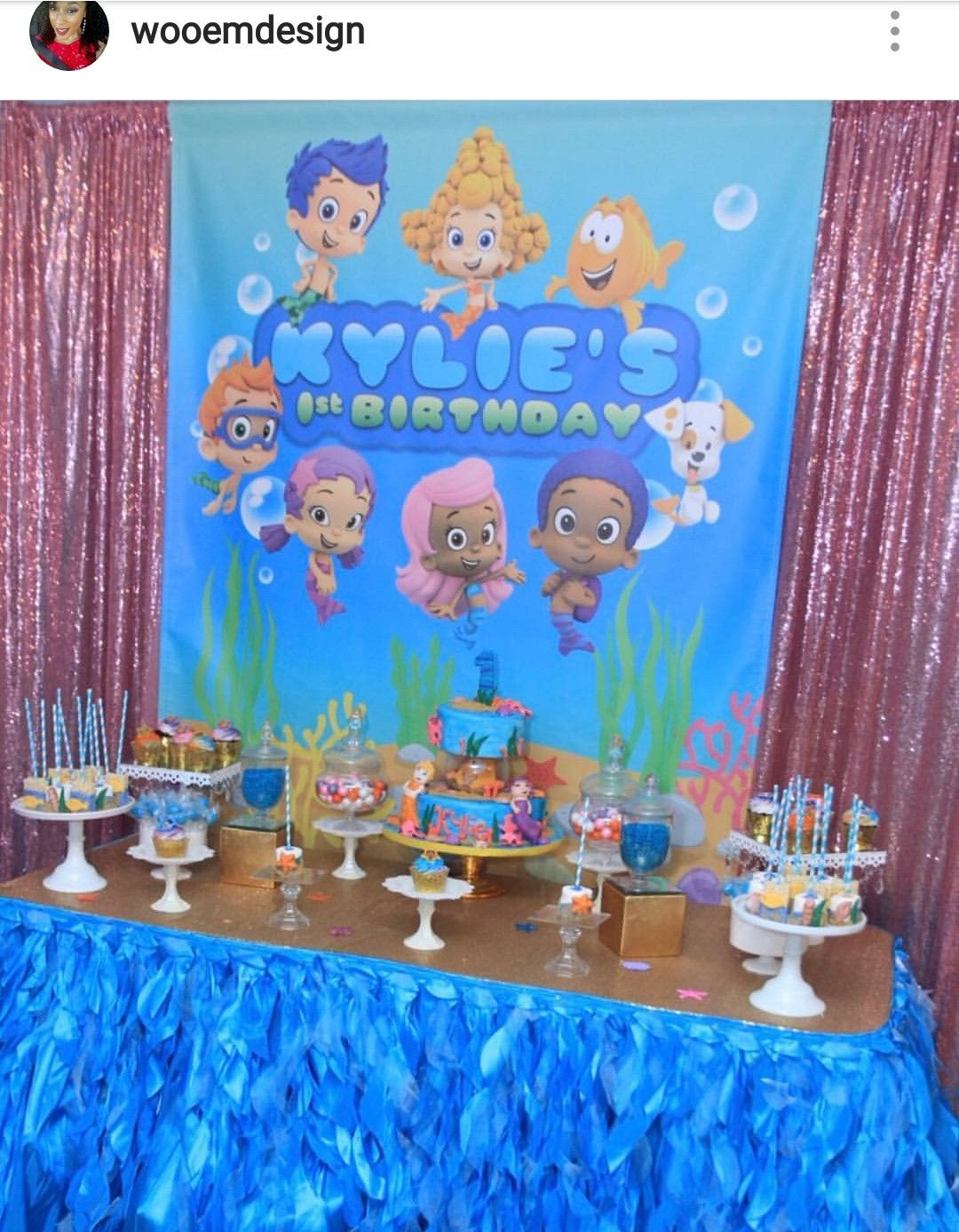 Bubble Guppies Birthday Party Decorations
 Bubble Guppies Birthday Party Dessert Table and Decor
