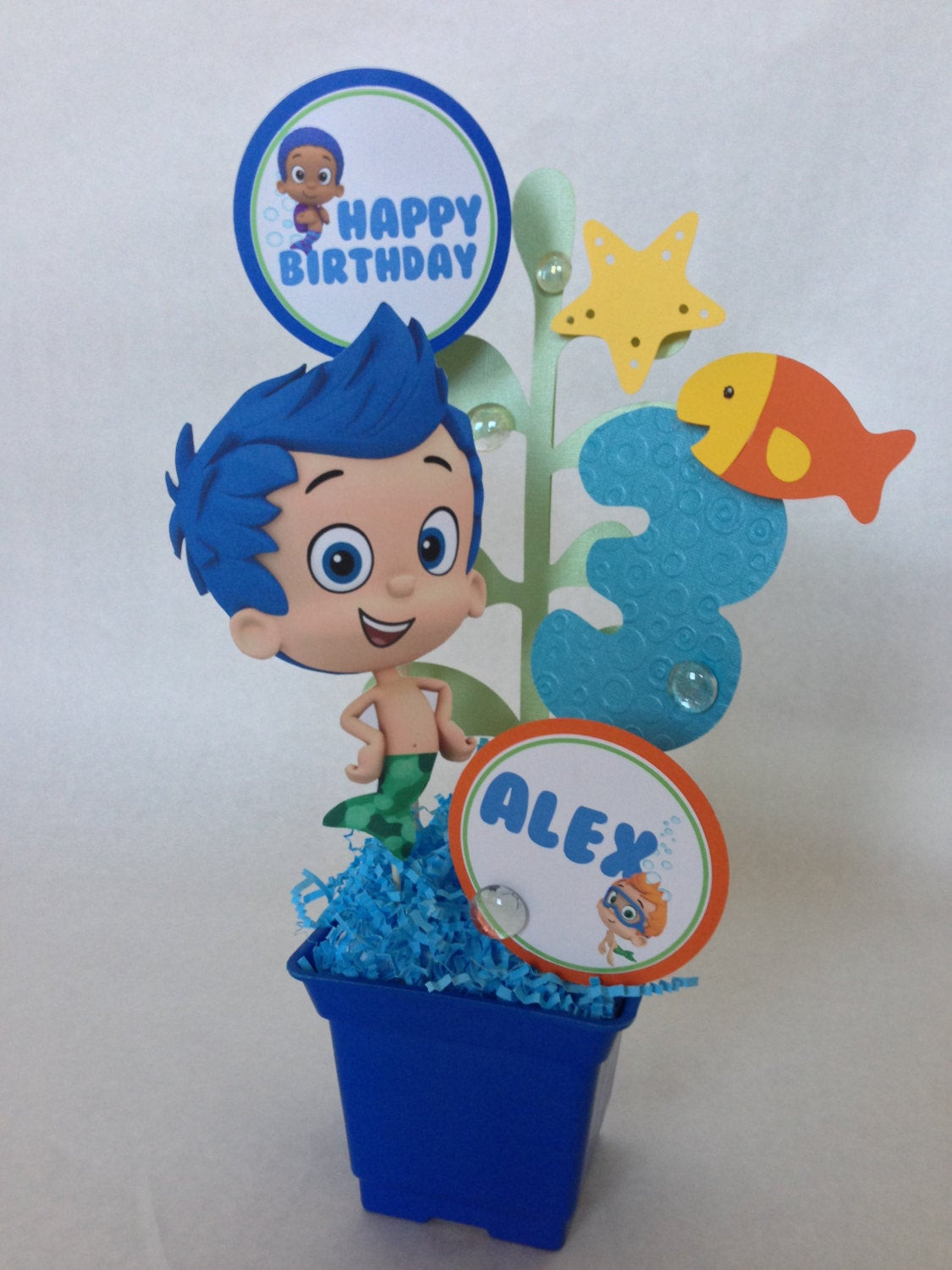 Bubble Guppies Birthday Party Decorations
 Bubble Guppies Birthday Party Centerpiece Decoration