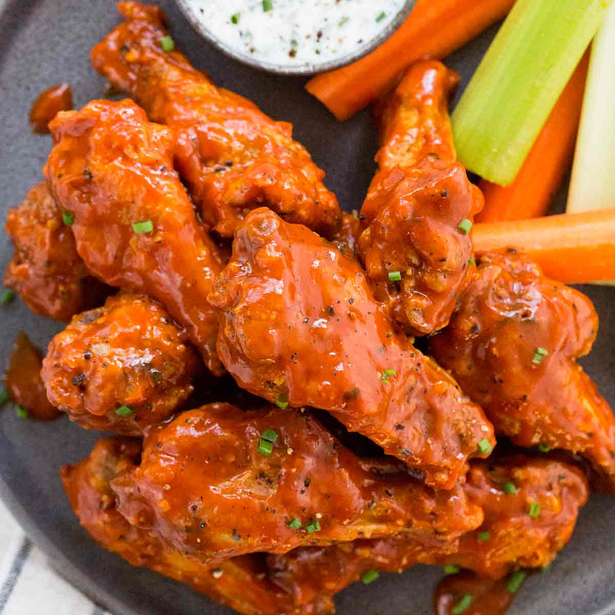 Buffalo Wing Recipes Baked
 Crispy Baked Buffalo Wings Recipe Jessica Gavin