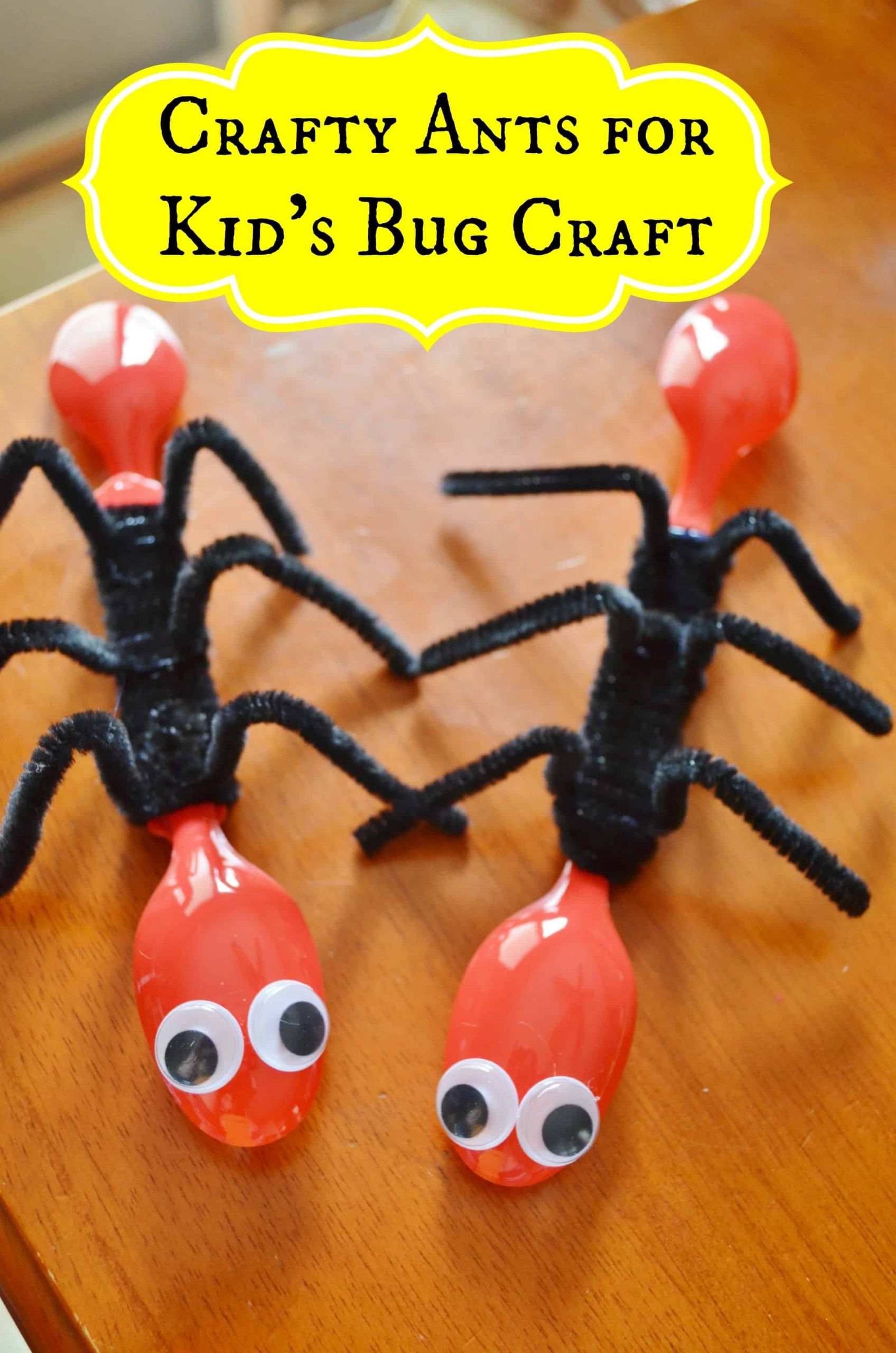 Bug Crafts For Kids
 Ant Spoons – Spring Bug Craft for Kids