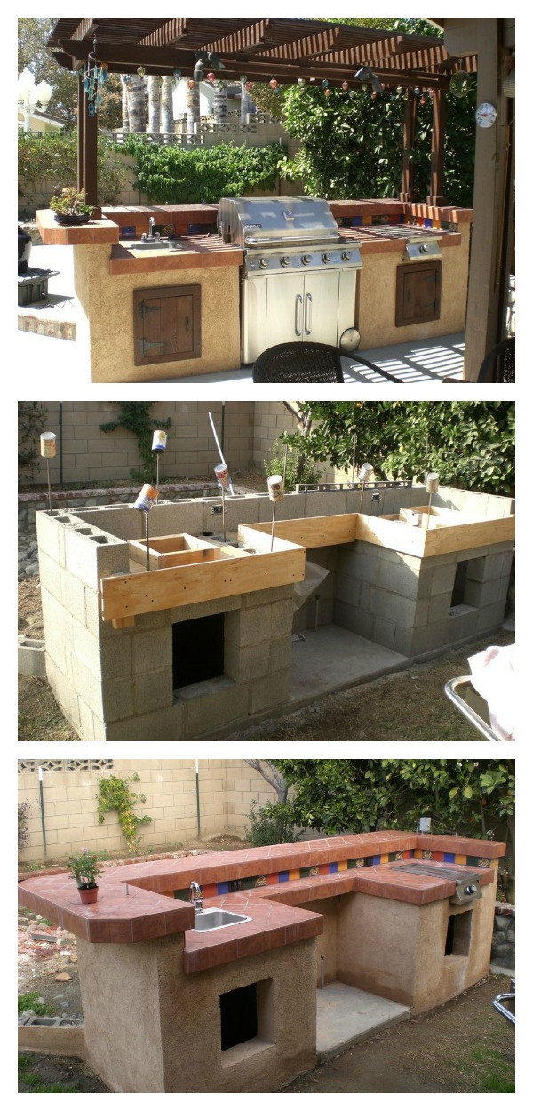 Build An Outdoor Kitchen
 DIY Concrete Cinder Blocks Outdoor Barbecue Kitchen