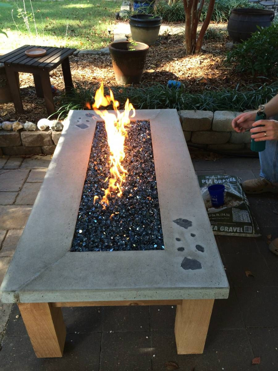 Build Your Own Outdoor Firepit
 build your own gas fire table in 2019