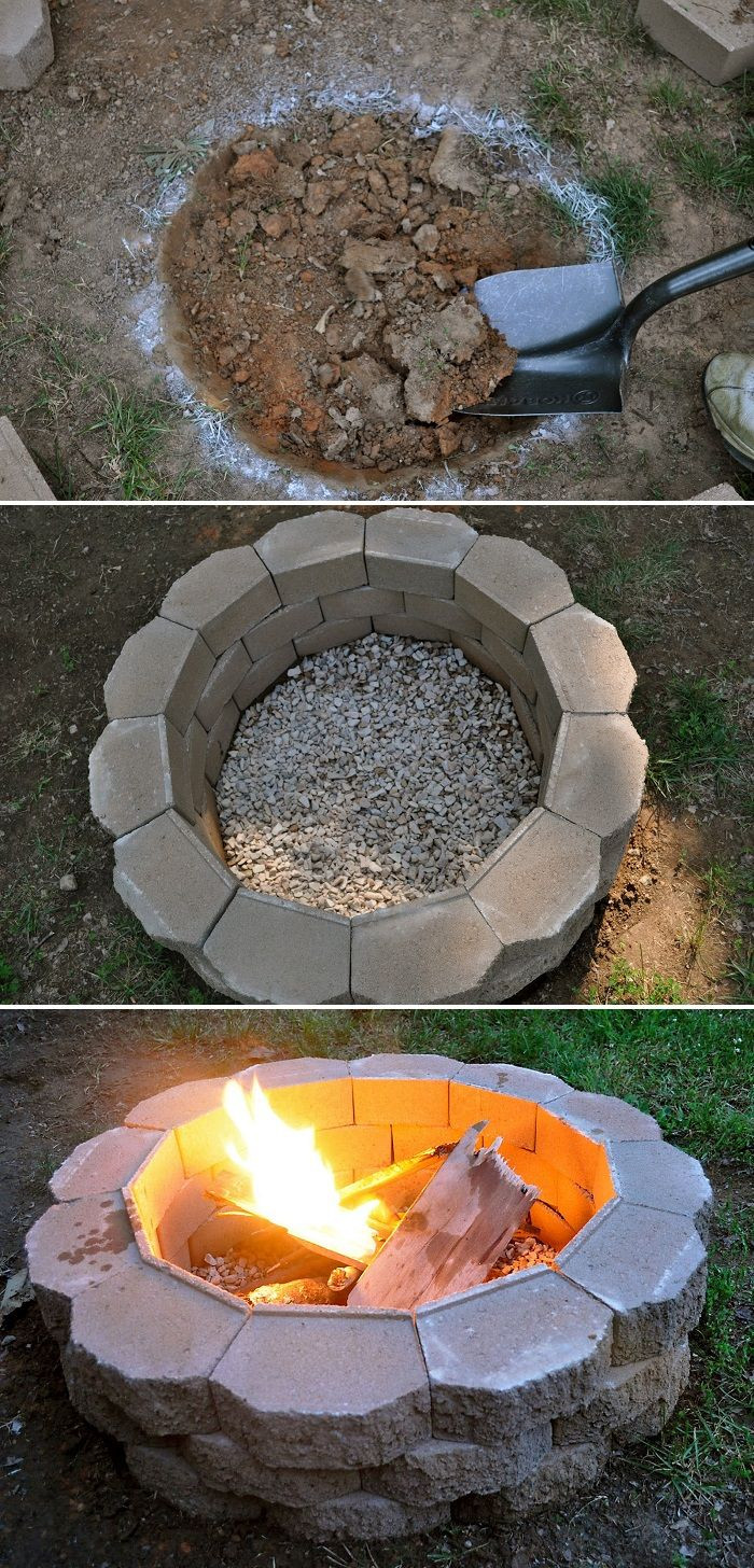 Build Your Own Outdoor Firepit
 How to Build a Back Yard DIY Fire Pit It s Easy