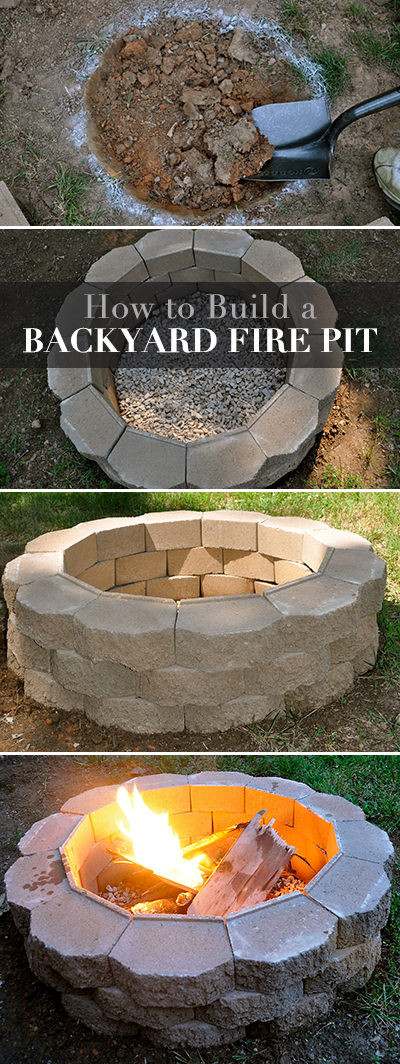 Building A Backyard Firepit
 How to Build a Back Yard DIY Fire Pit It s Easy