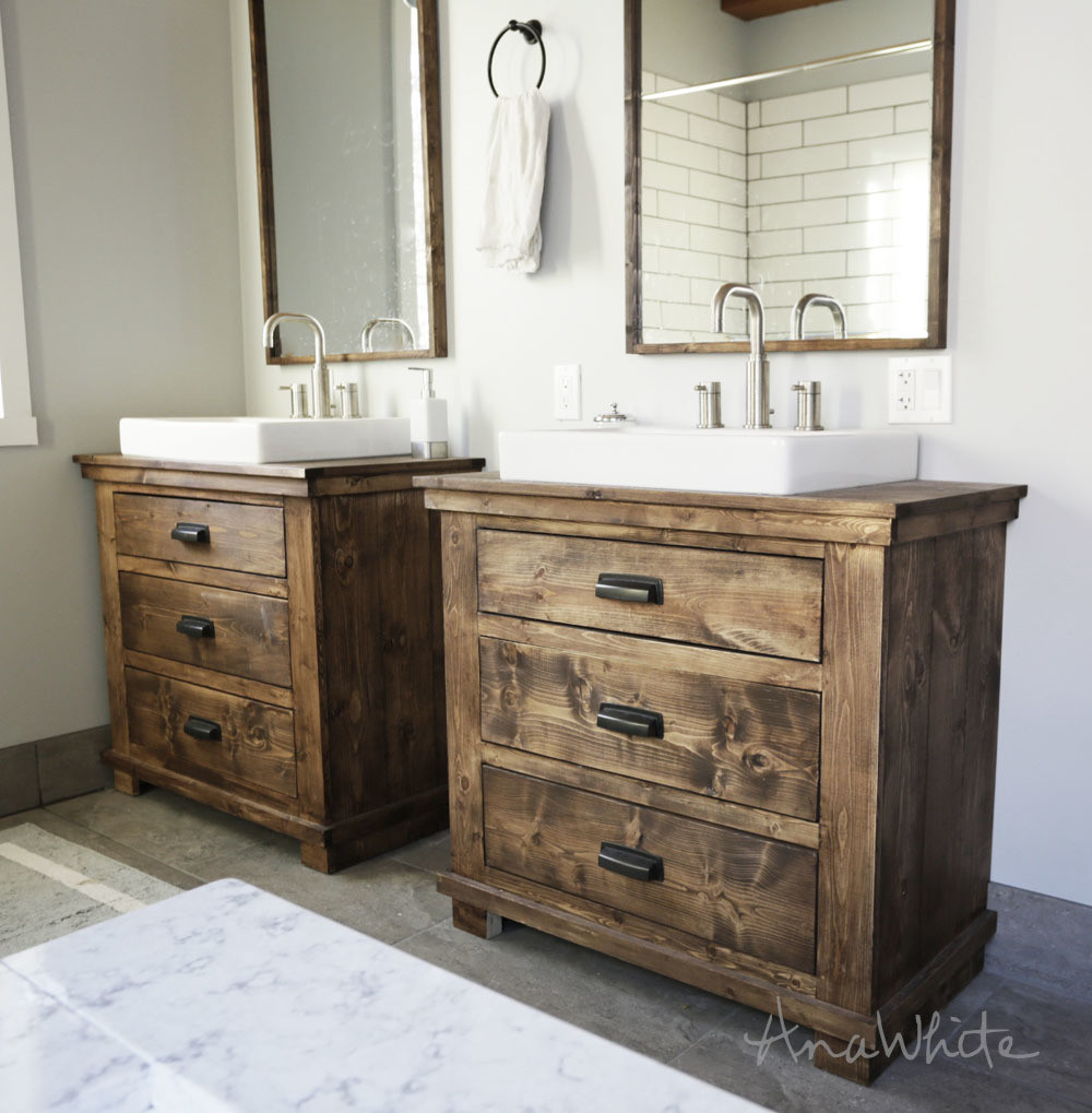 Building Bathroom Vanities
 Ana White