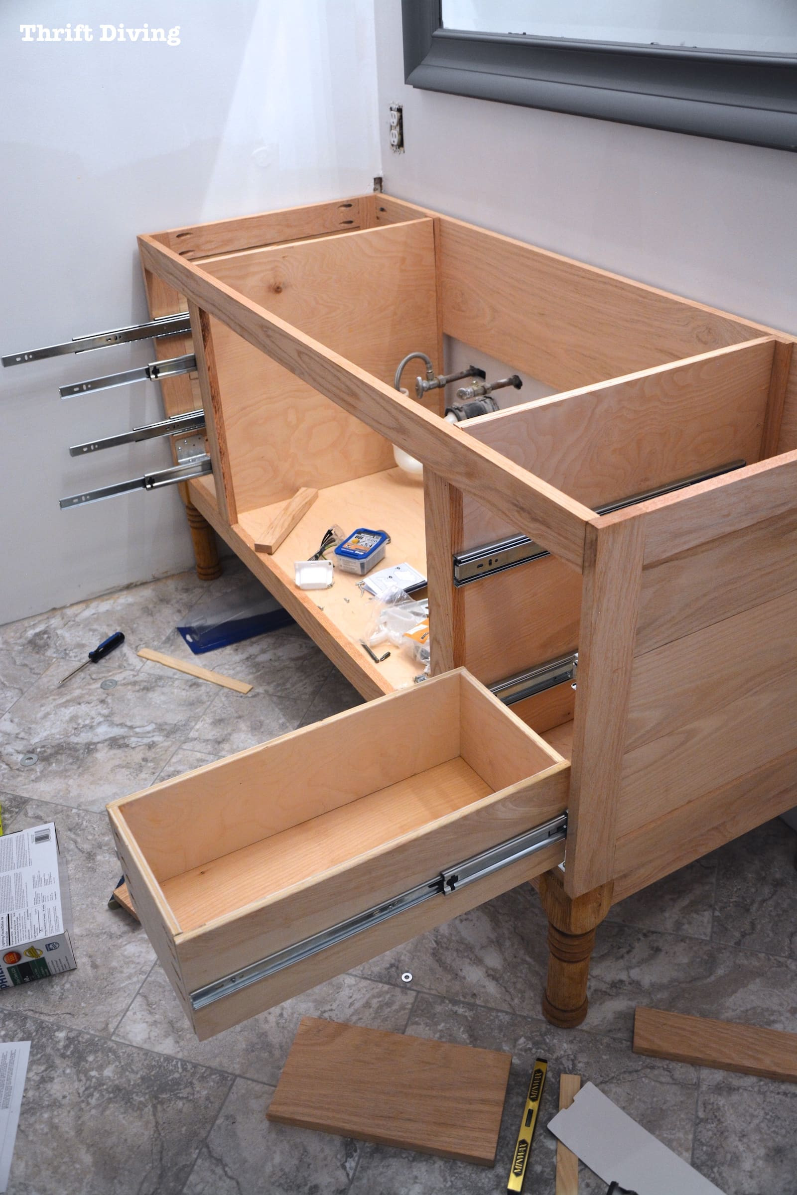 Building Bathroom Vanities
 Build a DIY Bathroom Vanity Part 4 Making the Drawers