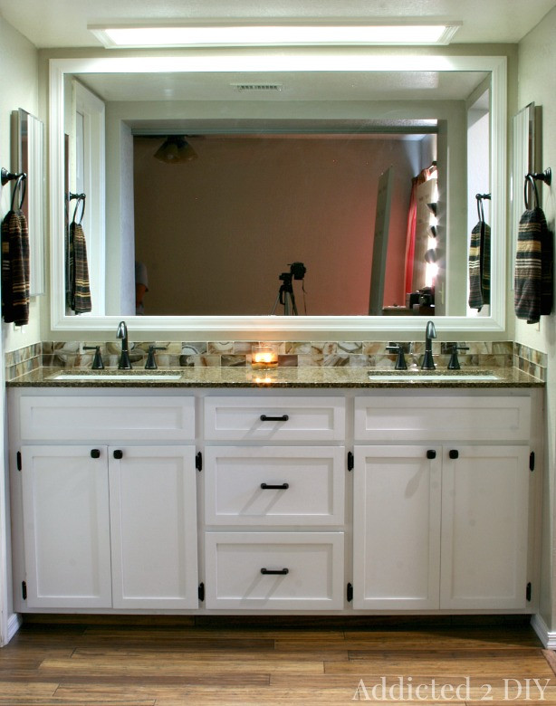 Building Bathroom Vanities
 DIY Double Bathroom Vanity Addicted 2 DIY