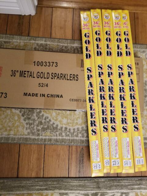 Bulk Wedding Sparklers
 Bulk 36" Gold Wedding Sparklers 208 Sparklers Free