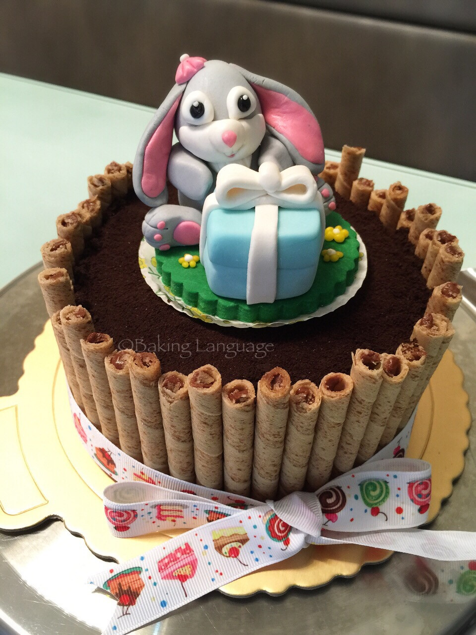 Bunny Birthday Cake
 Bunny Cookies & Cream Chocolate Birthday Cake