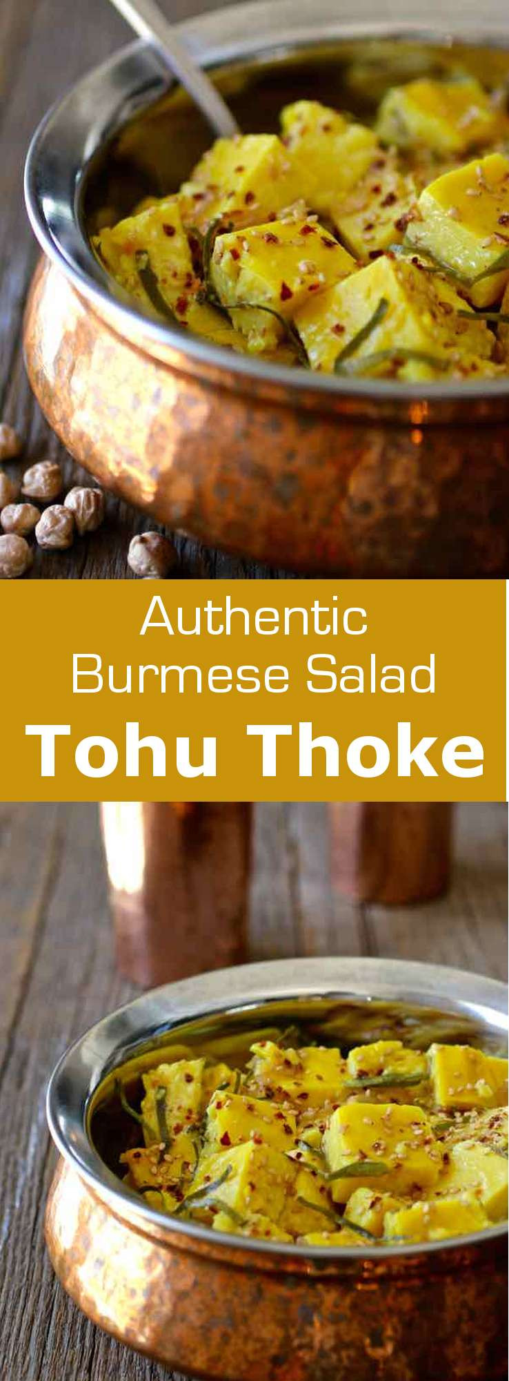 Burmese Tofu Recipes
 Chickpea Tofu Salad Authentic Burmese Recipe