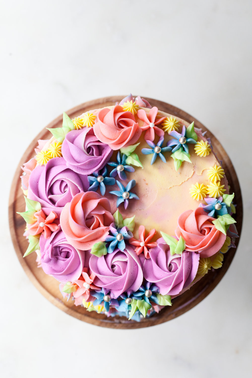 Buttercream Birthday Cakes
 Pastel Buttercream Sprinkle Birthday Cake — Style Sweet CA