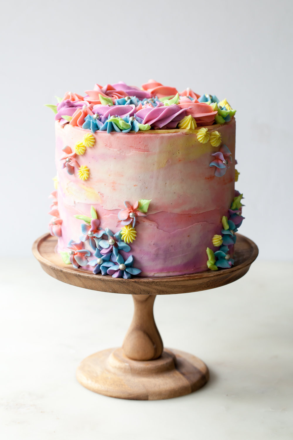 Buttercream Birthday Cakes
 Pastel Buttercream Sprinkle Birthday Cake — Style Sweet CA