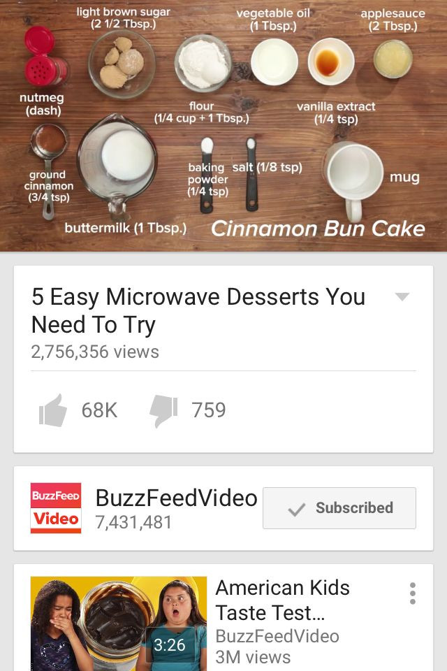 Buzzfeed Microwave Desserts
 Buzzfeed is 2nd bæ With images