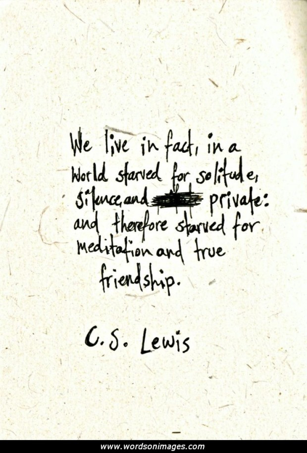 C.S.Lewis Quote On Friendship
 Cs Lewis Friendship Quotes QuotesGram