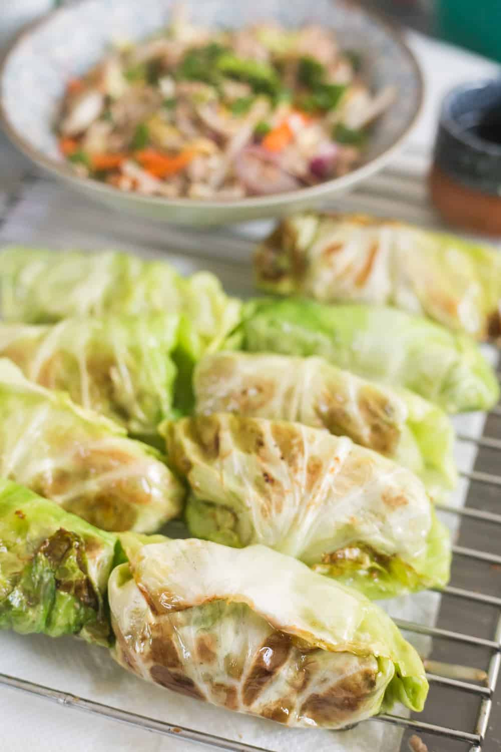 Cabbage Egg Rolls
 Keto Egg Roll In a Bowl or Wrap Cabbage Rolls