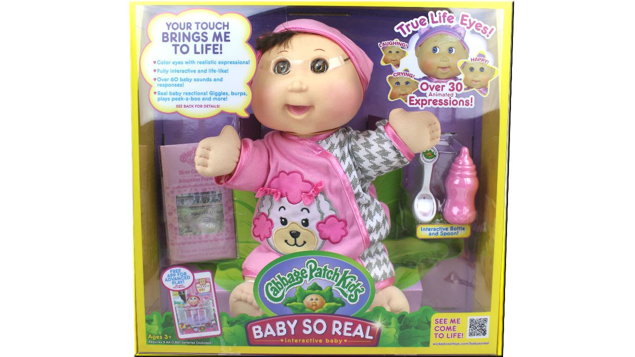 Cabbage Patch Baby So Real
 Cabbage Patch Kids Baby So Real Interactive Baby Doll