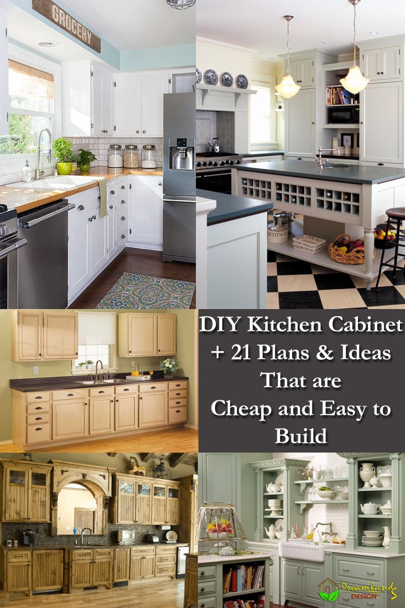 Cabinet Plans DIY
 DIY Kitchen Cabinet Plans 21 Ideas That are Cheap & Easy