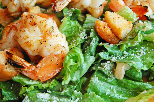 Caesar Salad With Shrimp
 Twist on a Classic Recipe Lemon and Garlic Grilled Shrimp