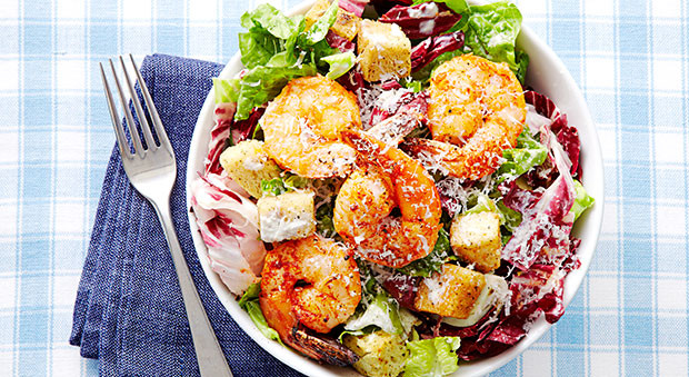 Caesar Salad With Shrimp
 Garlic Shrimp Caesar Salad Recipe