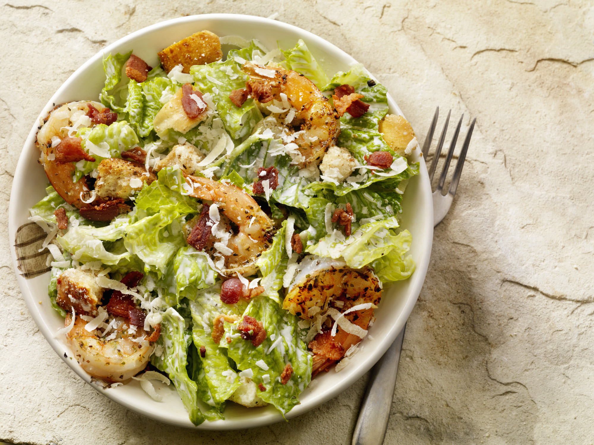 Caesar Salad With Shrimp
 Grilled Shrimp Caesar Salad