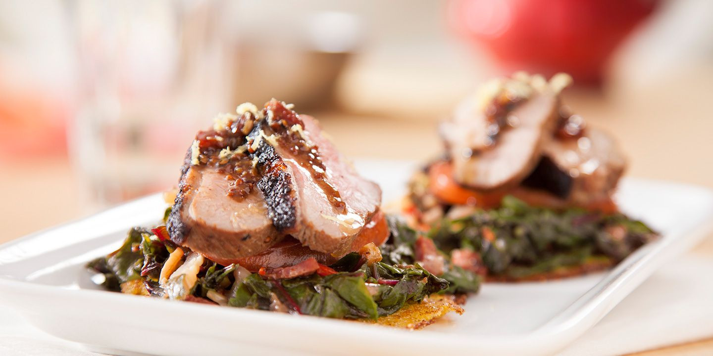 Cajun Duck Recipes
 Creole Duck with Crispy Corn Cakes and Can d Greens