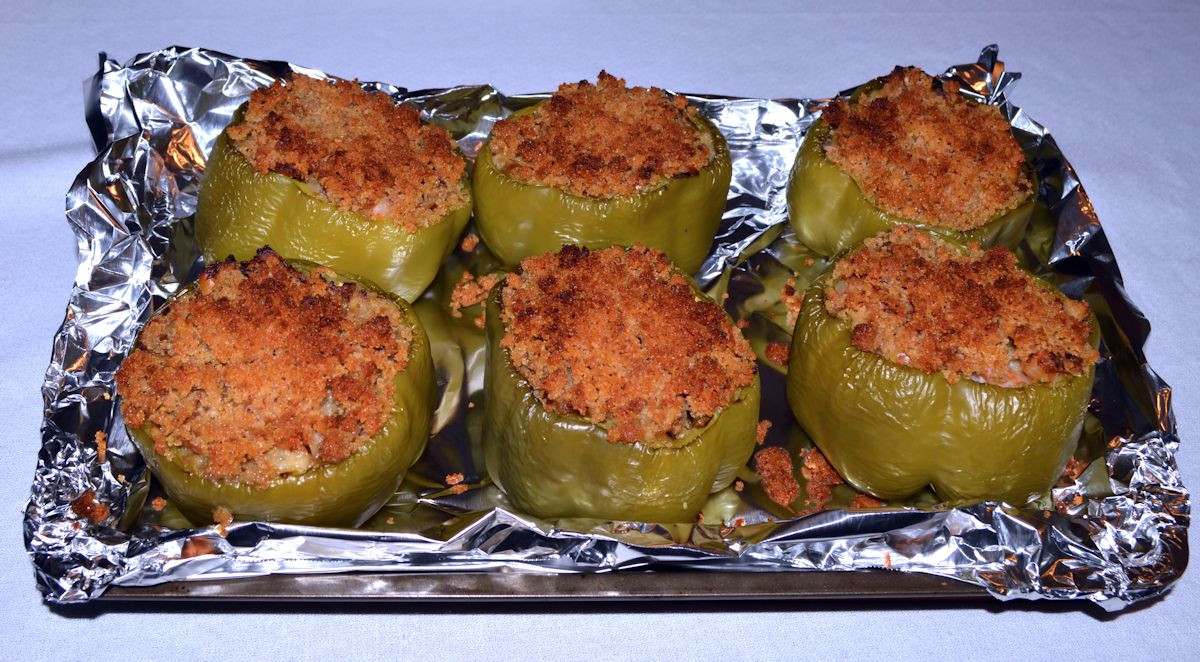 Cajun Seafood Stuffed Bell Peppers
 Louisiana Shrimp Stuffed Bell Peppers