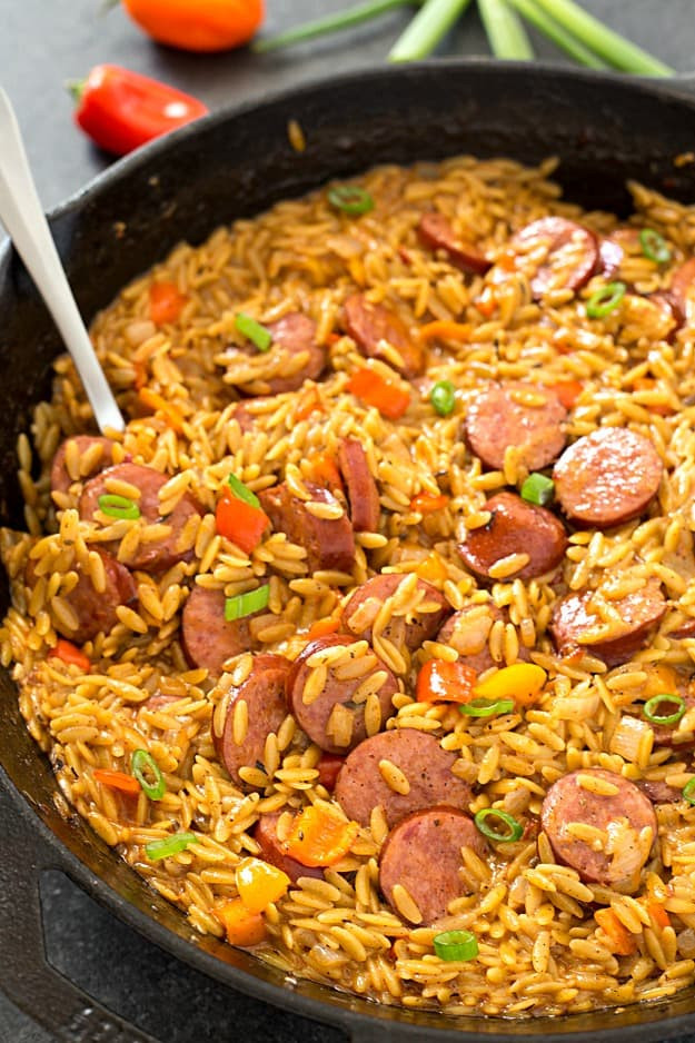 Cajun Side Dishes
 Sausage and Creamy Cajun Orzo Skillet Gal on a Mission