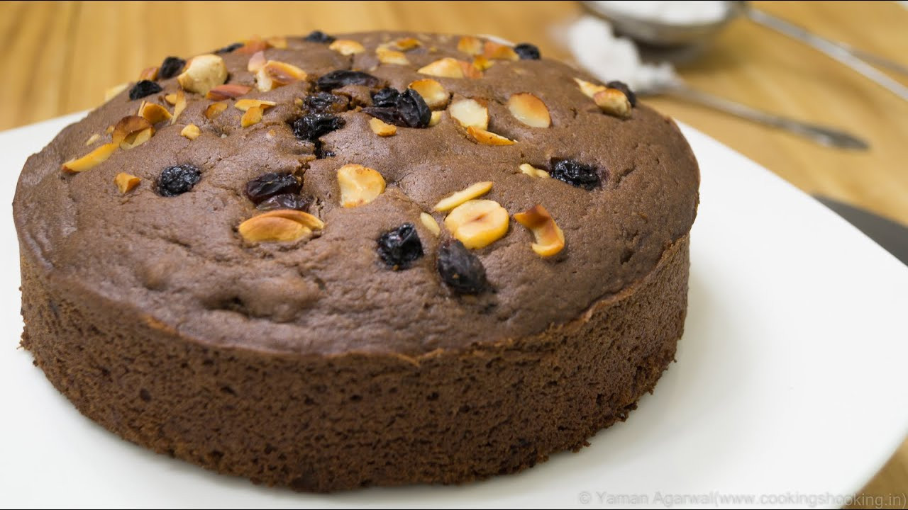 Cake Recipes In Pressure Cooker
 Pressure Cooker Eggless Chocolate Nuts Cake Recipe