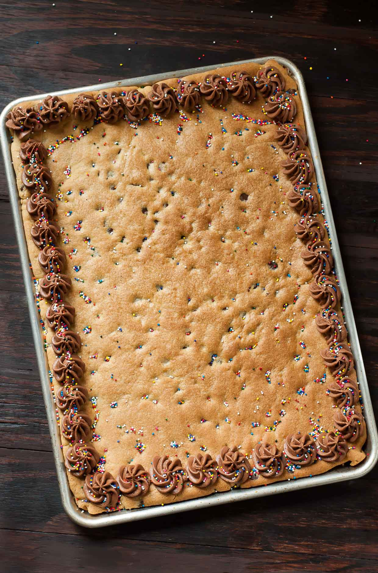 Cake Sheet Pan
 Sheet Pan Cookie Cake Recipe Peas And Crayons