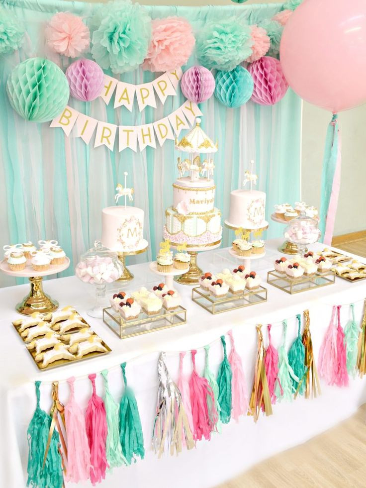 Cake Table Decorations For Birthday
 The 25 best Dessert table backdrop ideas on Pinterest