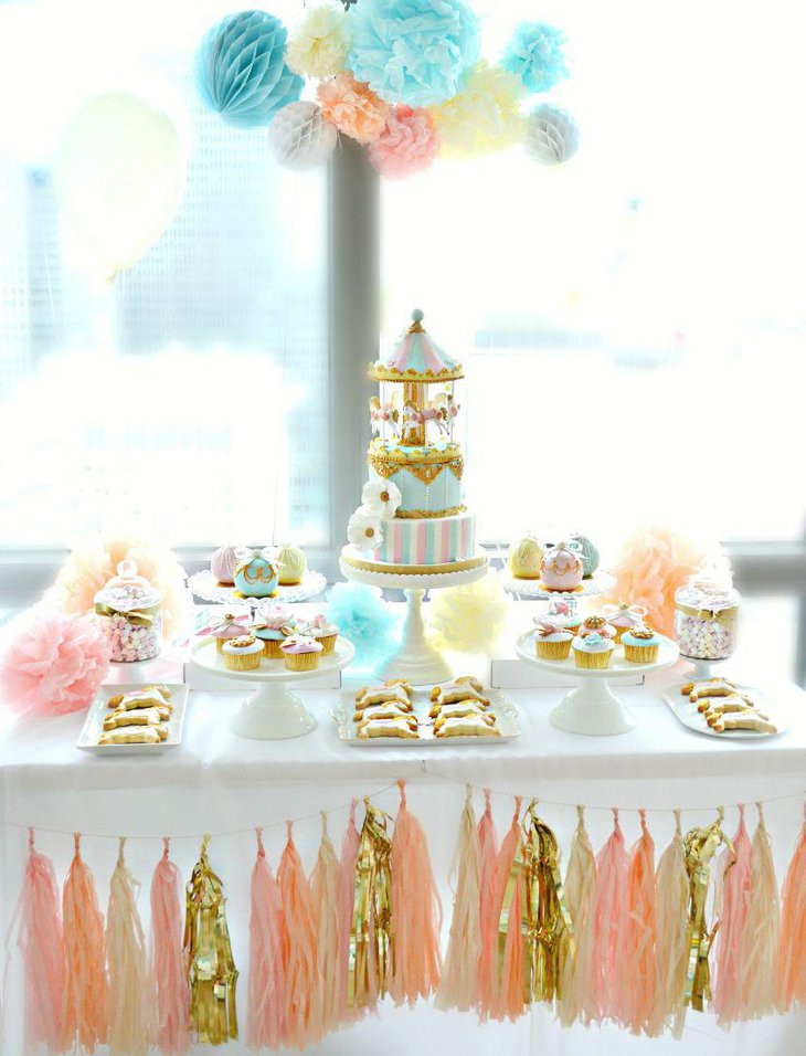 Cake Table Decorations For Birthday
 33 European Style Dessert Buffet Ideas