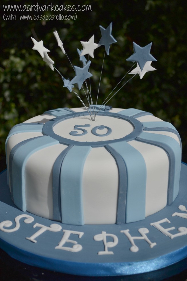 Cakes For Mens Birthday
 Men s Blue 50th Birthday Cake BakeoftheWeek Casa Costello