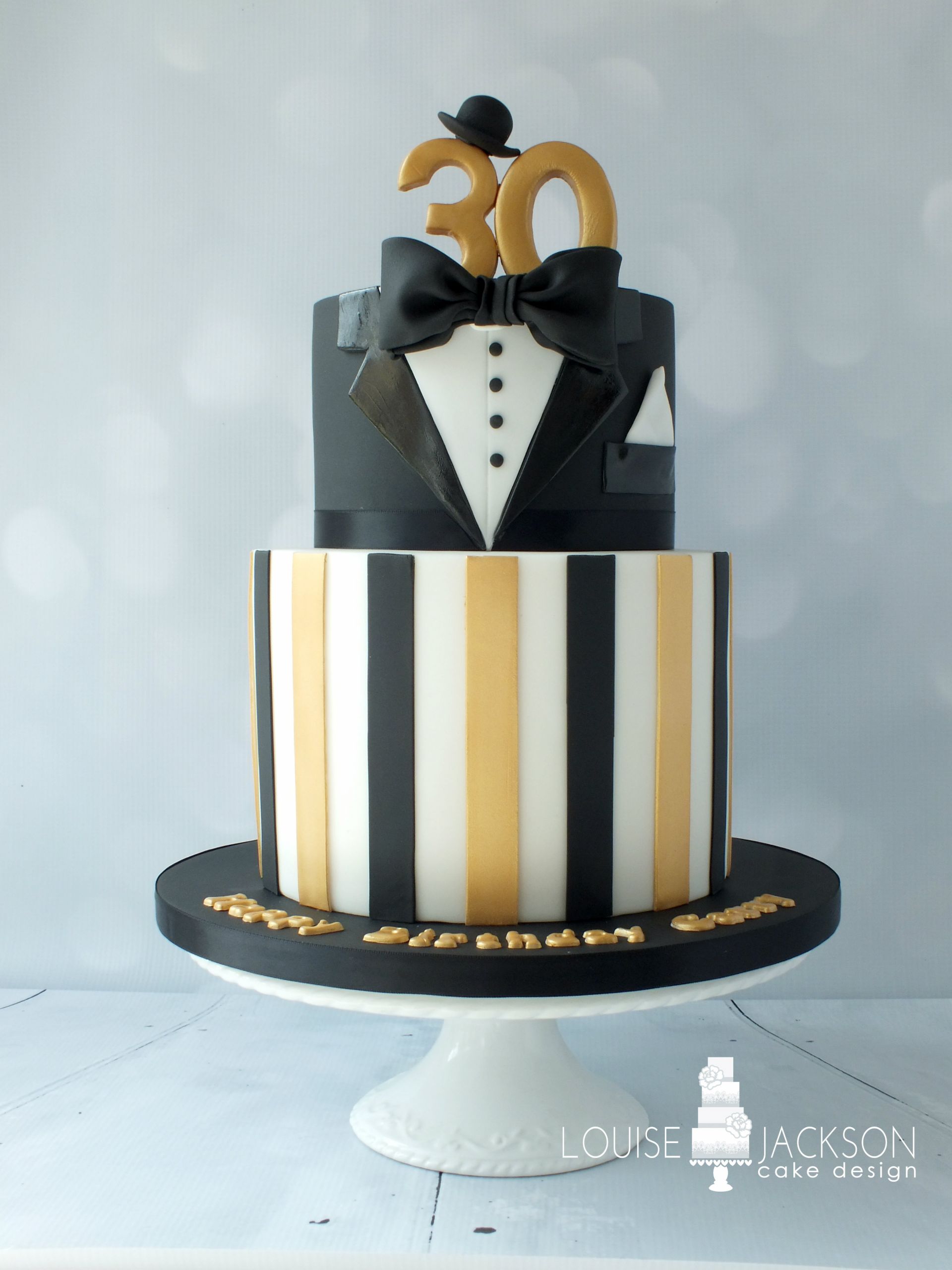 Cakes For Mens Birthday
 30th Gatsby Cake Louise Jackson Cake Design