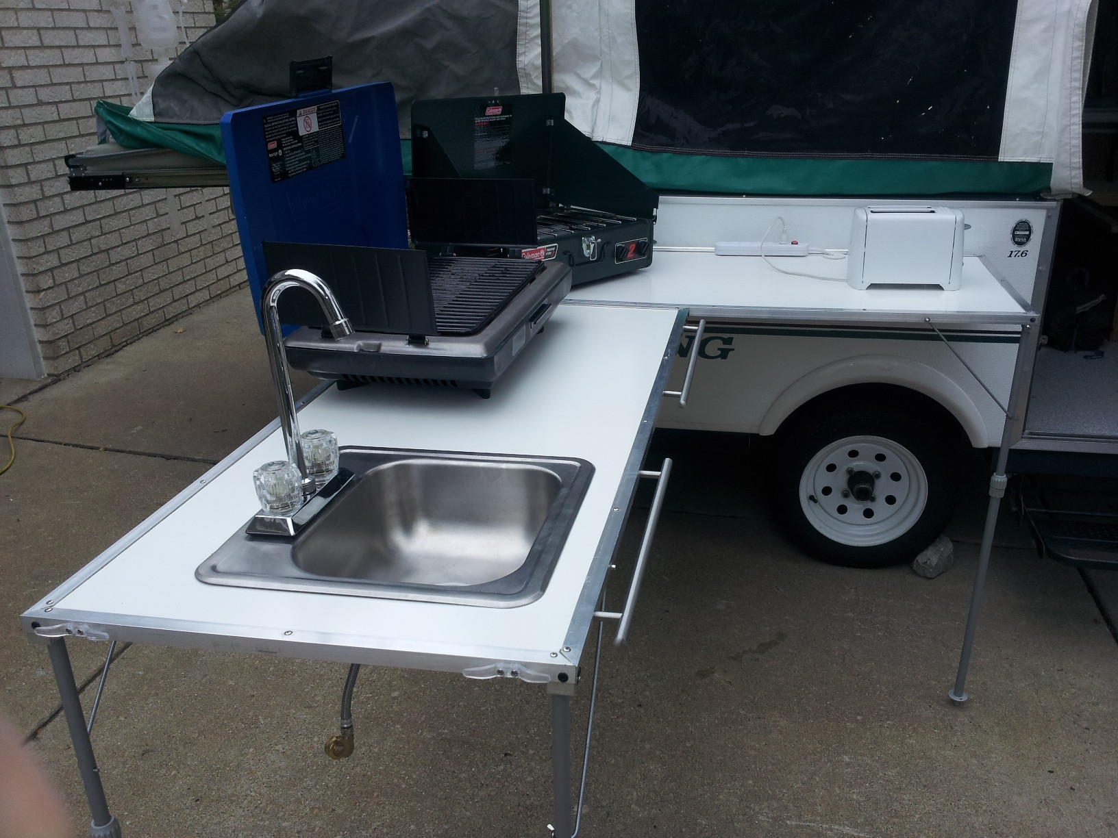 Camper Outdoor Kitchen
 Starling Travel HEAVY A Study in Camper Dinettes